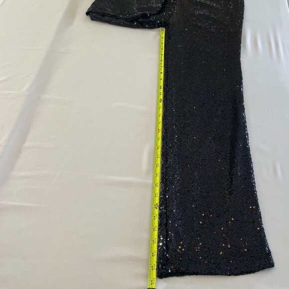 Joan Boyce Black Sequin Pants Size Medium - Picture 12 of 16